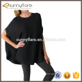 Fabricante por atacado Mulher tricô Cashmere Ponchos Sweater